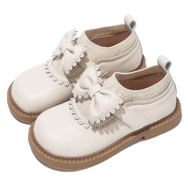 Black fashionable shoes English style for students made of soft…