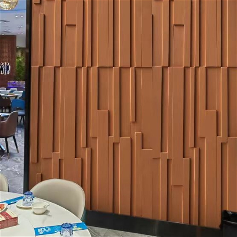 Tablero de mosaico de pu de ladrillo geométrico 3D nuevo componente tridimensional Tablero de cemento de ladrillo Tablero de pared de fondo de piedra de piedra cultural ligera