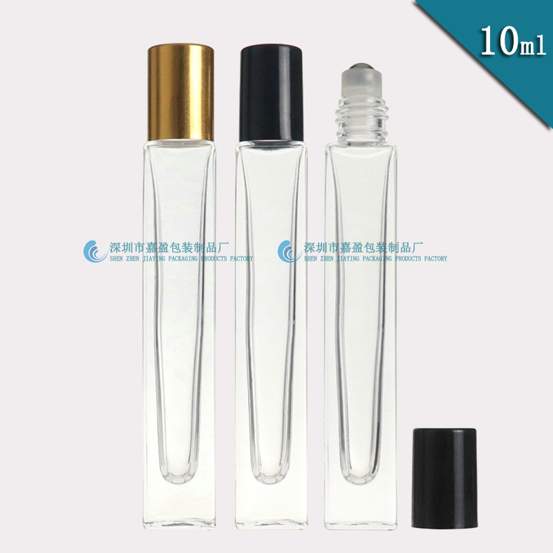 10ml滚珠瓶 香水瓶 眼霜走珠瓶 方形瓶小样分装瓶 小精油瓶试用装