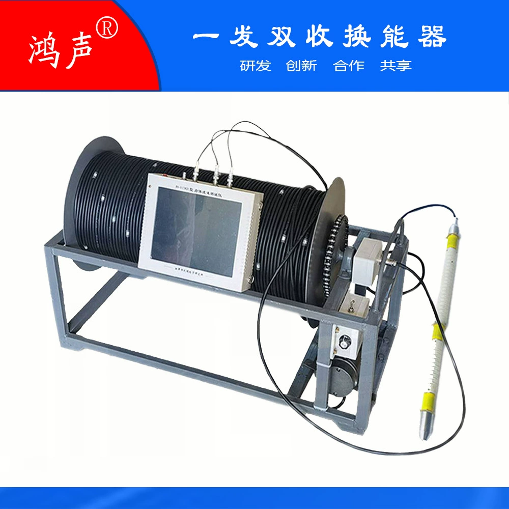 Датчик для логирования нефтяных скважин с одинарным излучением и двойным приемом. Основные применения: метод одинарного излучения и двойного приема для временной съемки для обнаружения нефти в одноканальных скважинах.