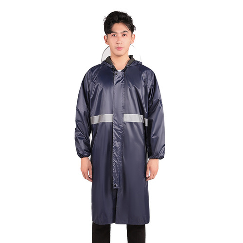 Adult Full Oxford Cloth Raincoat Outdoor Cycling Electric Bike Motorcycle Dedicated One-Piece Waterproof Rain Jacket Wholesale