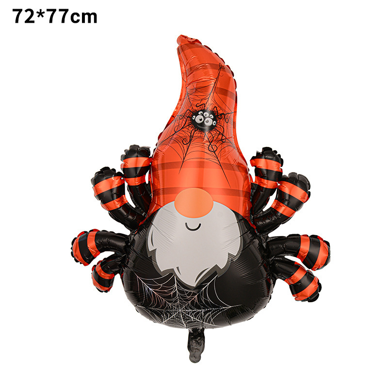Globo de película de aluminio de Halloween nuevo tema de bruja de dibujos animados calabaza fiesta de Halloween diseño de globos en forma de fantasma