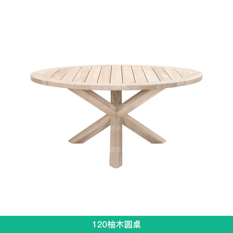 Mesas y sillas de teca para exteriores para villas, hoteles, patios, jardines, ocio al aire libre, terrazas de ratán, muebles de madera maciza impermeables y resistentes al sol.