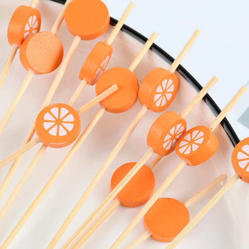 Fábrica de suministro al por mayor naranja naranja desechable barra de fruta barra de bambú barra de limón barra de fruta