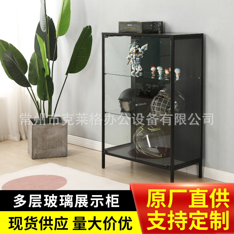 家用客厅展览会玻璃展示柜多层玻璃展架手办模型储物柜玩具工艺品