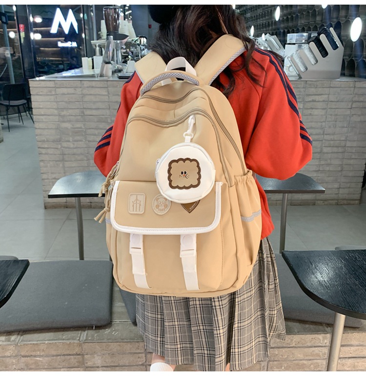 Kids Backpacks New Junior High School High School School Pink Girl Junior High School High School Student Backpack_voghion.com