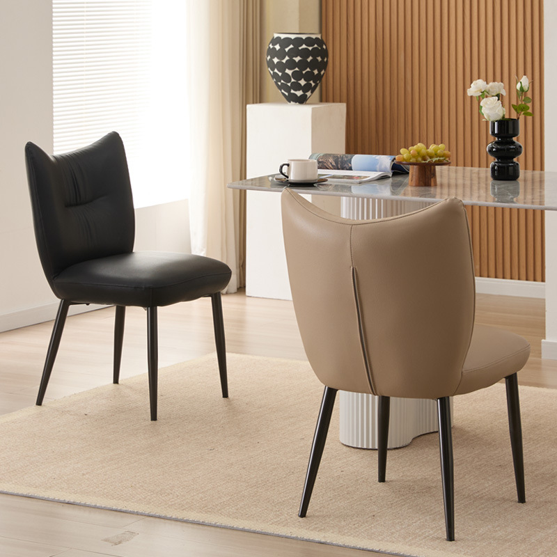 Silla de comedor de lujo ligero de alta calidad confortable silla de comedor de sala de estar moderna silla de hotel silla de negociación silla de comedor de balcón casual