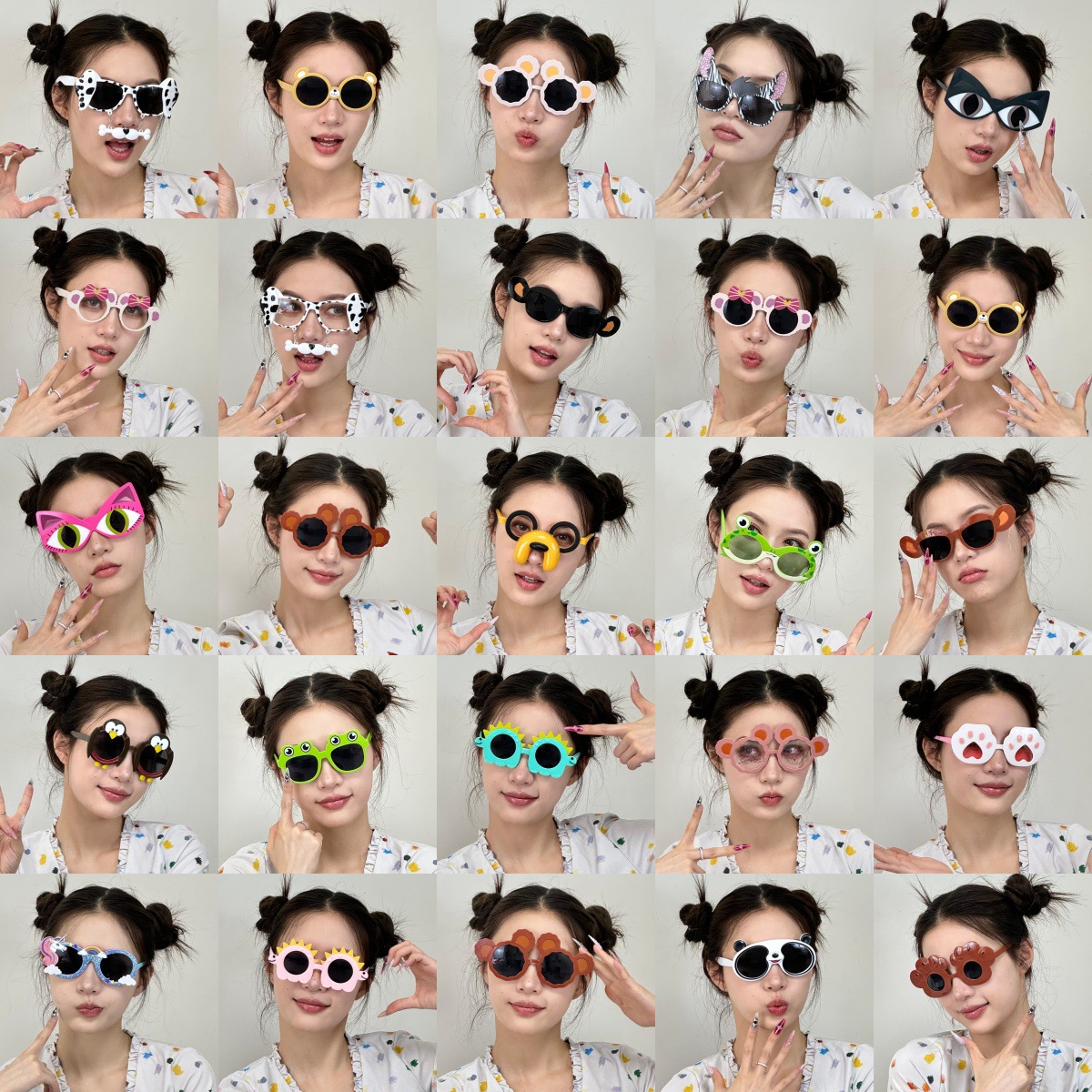 Gafas de Fiesta con Tema de Animales de Plástico ABS para Fiesta Temática y Bailes