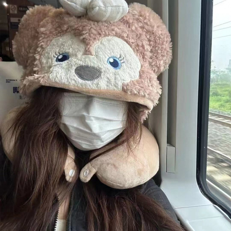 かわいい動物の首枕キツネニック型枕オフィス昼休み漫画睡眠枕旅行車頸椎枕|undefined