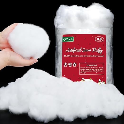 Christmas Artificial Snow Cotton, Fake Snow Cotton for Scene Setup, Snow Decorations, White Silk Cotton Snow Scene Photo Props Christmas Artificial Snow Cotton, Fake Snow Cotton for Scene Setup, Snow Decorations, White Silk Cotton Snow Scene Photo Props