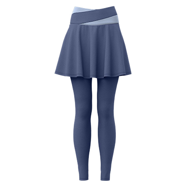 Pantalones de ropa de yoga desnudos, pantalones de falda a juego de color de primavera y verano para mujer, cintura alta ajustada, cadera elástica, ropa deportiva de secado rápido, pantalones