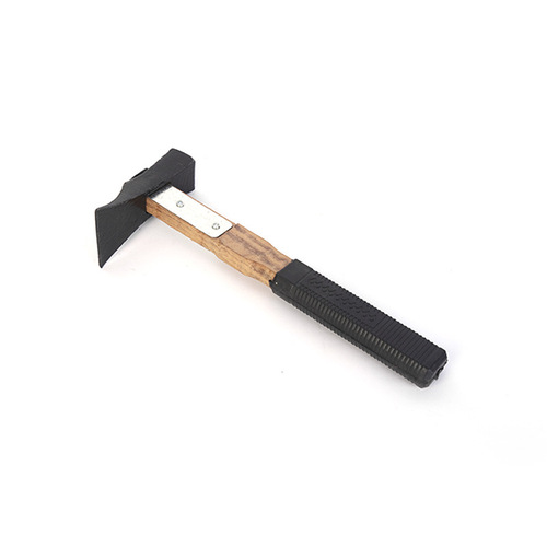 Reinforced wooden handle planing adze PVC shock-proof handle plastic-coated large and small forged planing adze planing ax woodworking square roof manufacturer wholesale