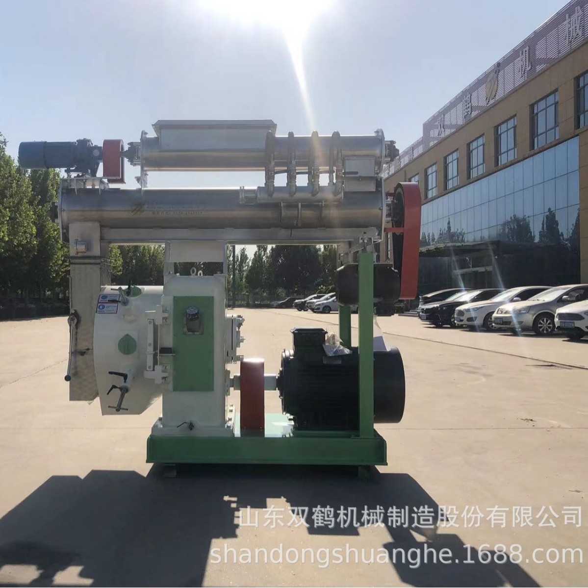 山东双鹤35环模饲料颗粒机酒糟颗粒机和猫砂豆腐颗粒机有什么不同