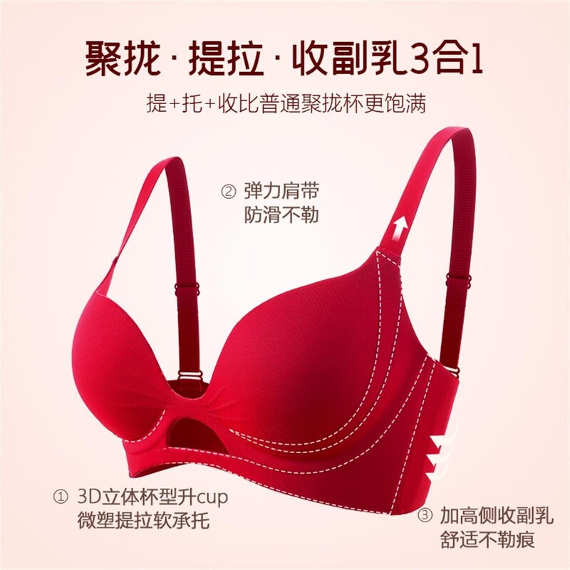 Vermieast [Buy One Get One Free] Small Breast Push-Up Underwear for Women Without Wires to Prevent Sagging and Reduce Secondary Breasts