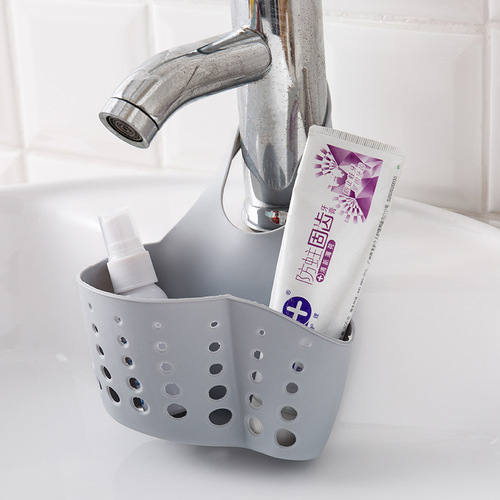 Kitchen sink drain dish rack hanging basket faucet sponge storage shelf dishwashing dishwasher pool no drilling storage basket