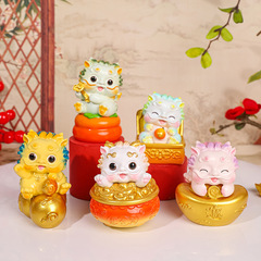 金運福禧ピシュピスト盲箱かわいい金獣アニメ樹脂公仔家庭装飾品置物サプライズプレゼント