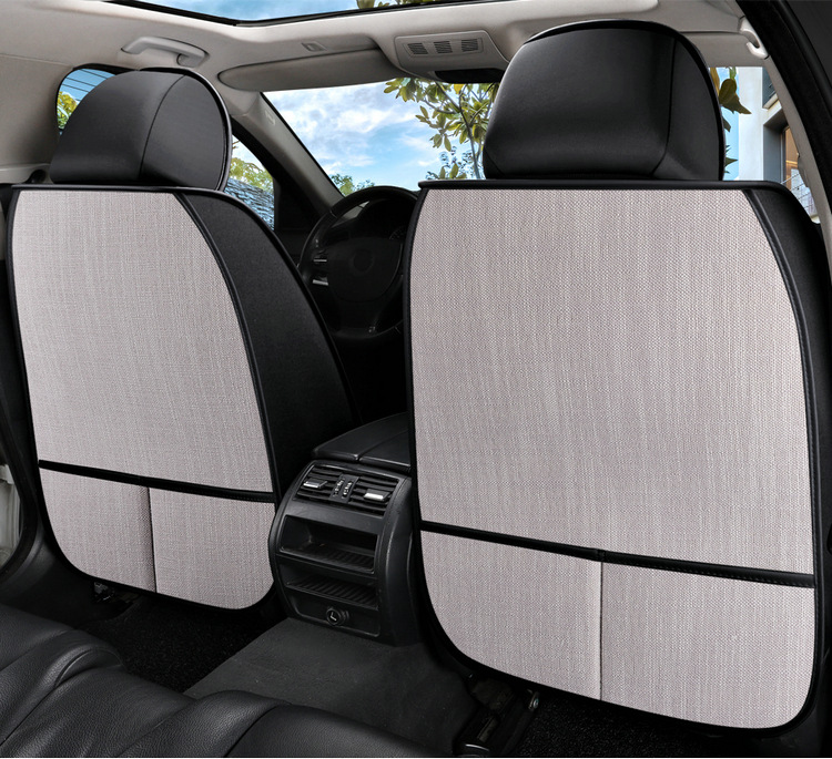 Factory Direct Sales Breathable Linen All-Season Wear-Resistant and Dirt-Resistant Full-Cover Linen Car Seat Cushion and Car Seat Cover