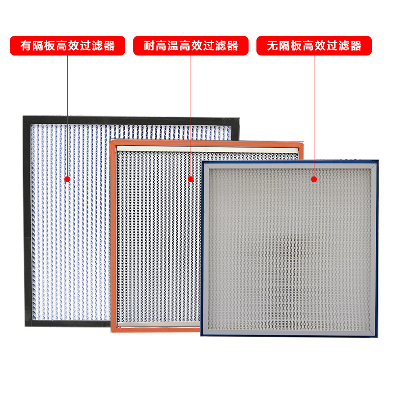 铝隔板医院高效过滤器 江苏直销无尘车间FFU无隔板高效空气过滤器