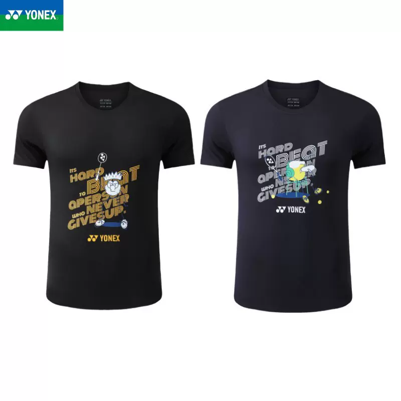 新款羽毛球服上衣男速干乒乓球网球排球成人儿童运动短袖T恤印字
