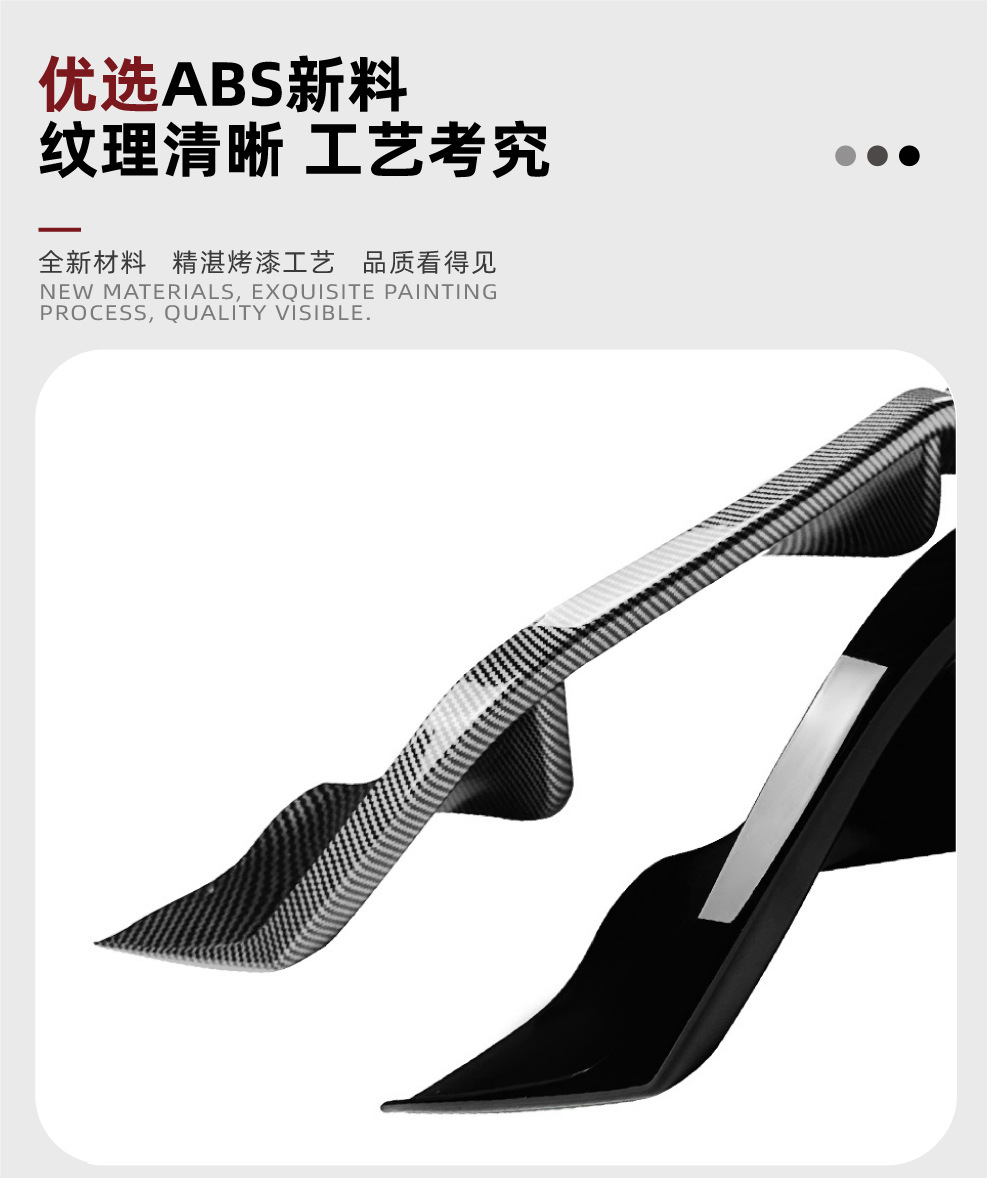 Suitable for Ford Fiesta Mk7/7.5 2012-17 Rear Lip Spoiler Exterior Modification
