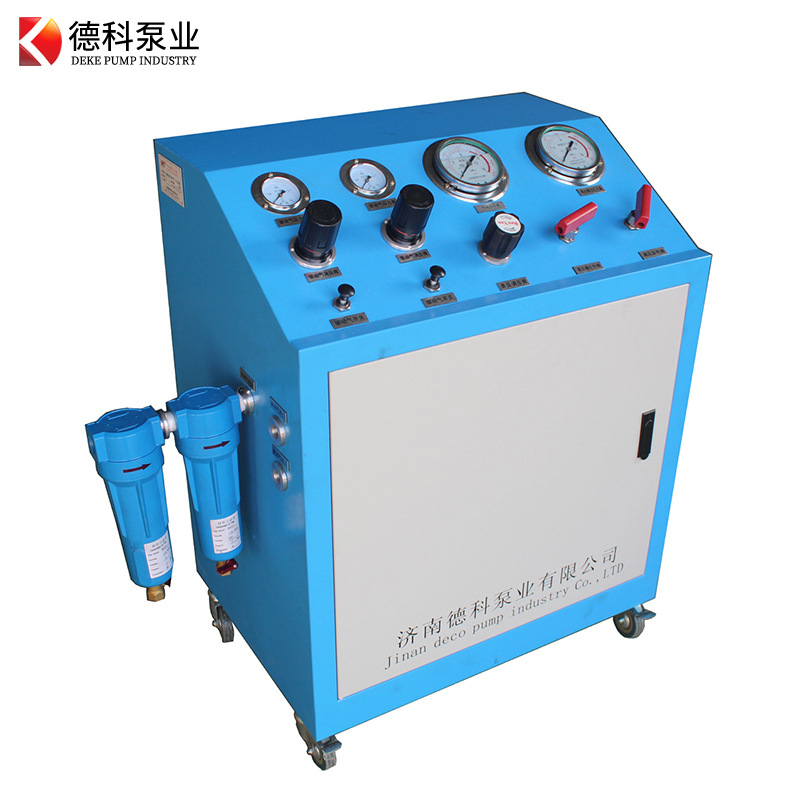 德科气动气体增压系统不锈钢材质气体密闭性检测设备流量可调控