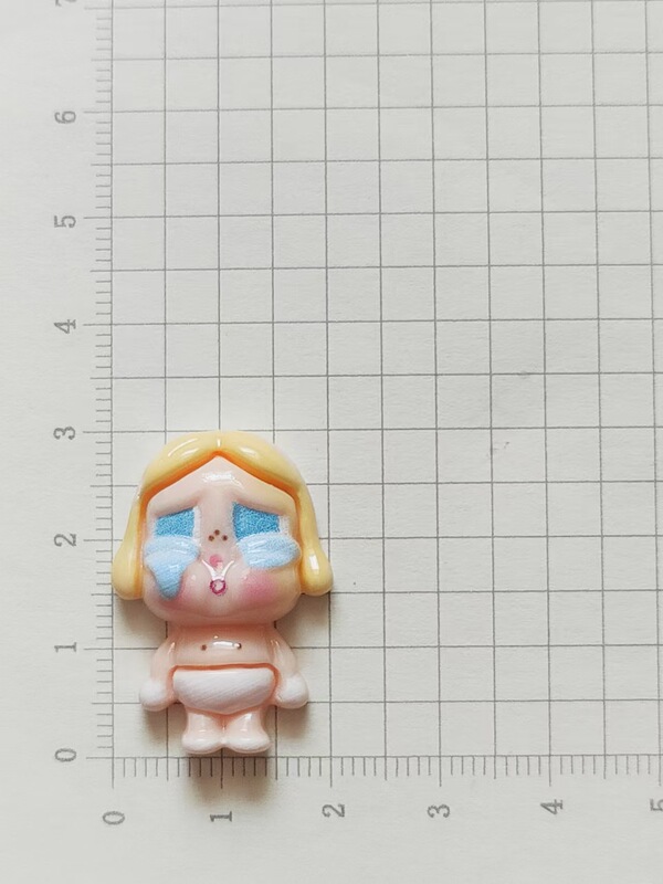 新品亮面哭娃 卡通女孩树脂配件diy奶油胶手机壳水杯鞋服辅料配件|undefined