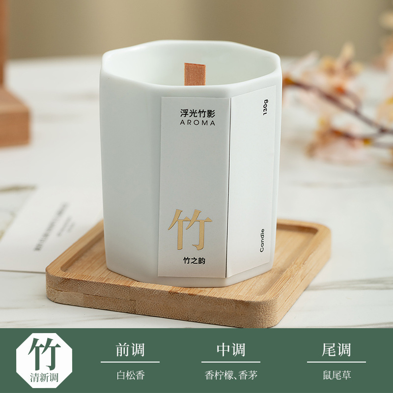 Ins estilo creativo aromaterapia hexagonal vela romántica Regalo de Cumpleaños mano regalo decoración DIY fragancia vela