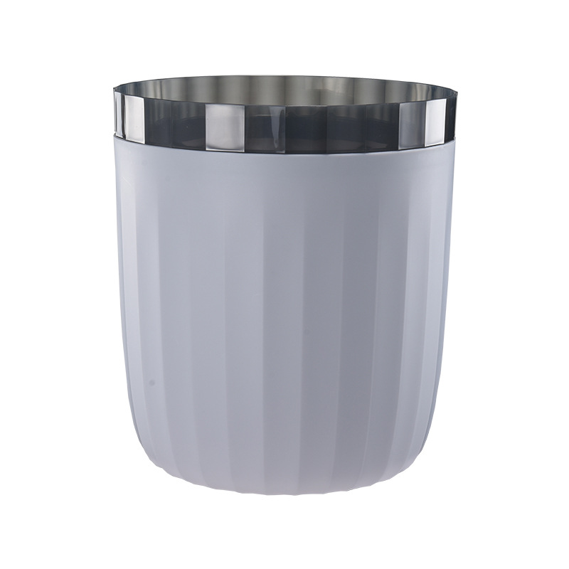 Cubo de basura para el hogar, baño, sala de estar, cocina, gran capacidad, anillo de presión, contenedor de almacenamiento para el suelo, cesta de papel simple para dormitorio