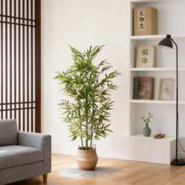 御景仿真竹子盆景福桶材料包新中式客厅装饰绿植yj14