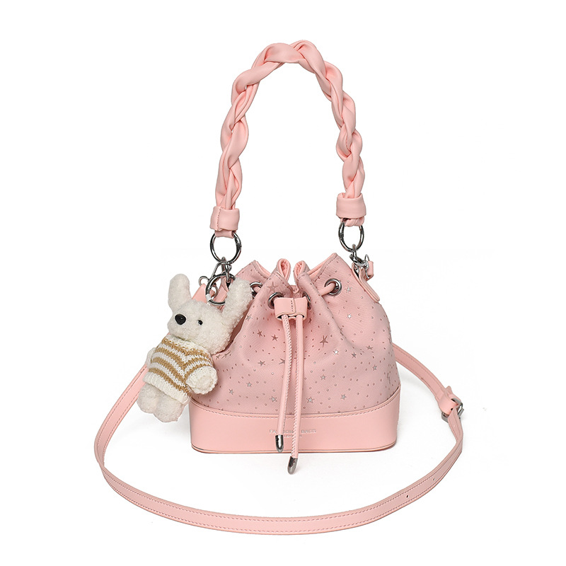 Bolsa de balde de estilo coreano, bolso de hombro para mujeres, bolso de mano de alto nivel, nueva moda extranjera, bolso de correa de transporte a cuadros.