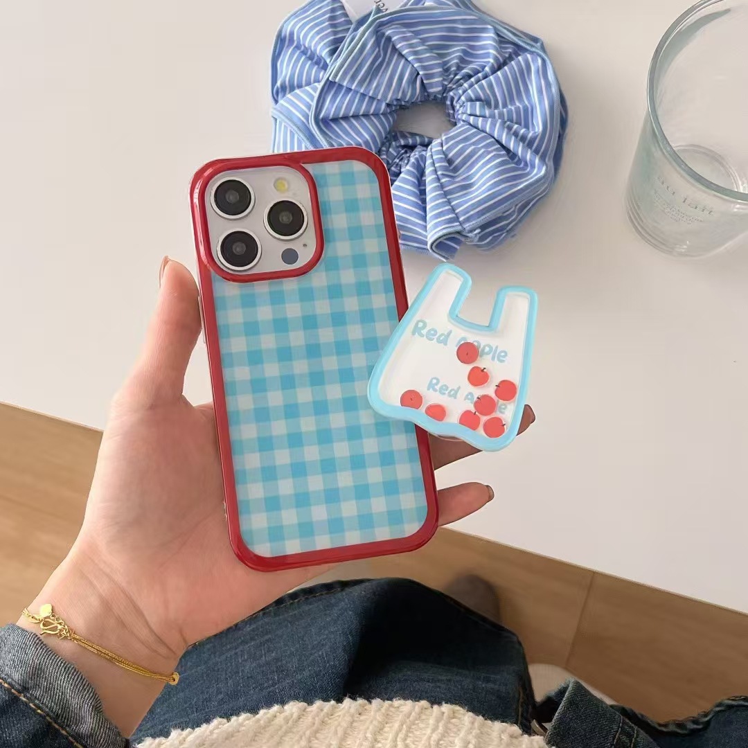 Ins estilo coreano lindo oso de línea para 15ProMax nuevo iPhone 14 Apple 13P funda para teléfono móvil 12 mujeres