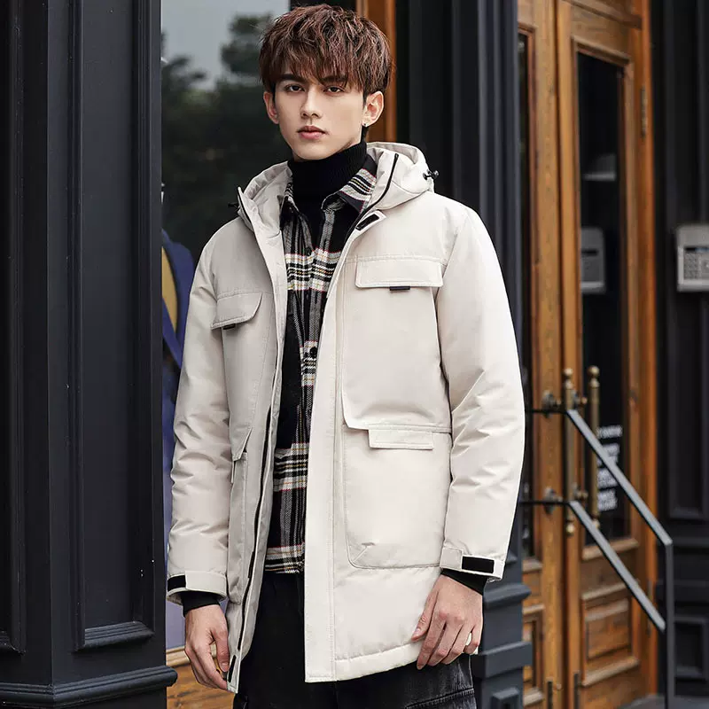 2023新款冬天拉链加厚纯色冬季青年保暖休闲外套