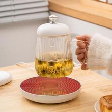 加热杯垫办公室恒温智能速热可烧水100度慢炖养生暖茶壶保温底座