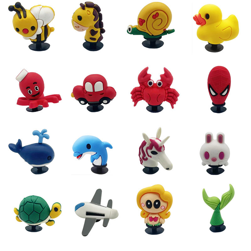 PVC Material Animal Fruit Shoe Accessories PVC All Seasons Shoe Buckle
