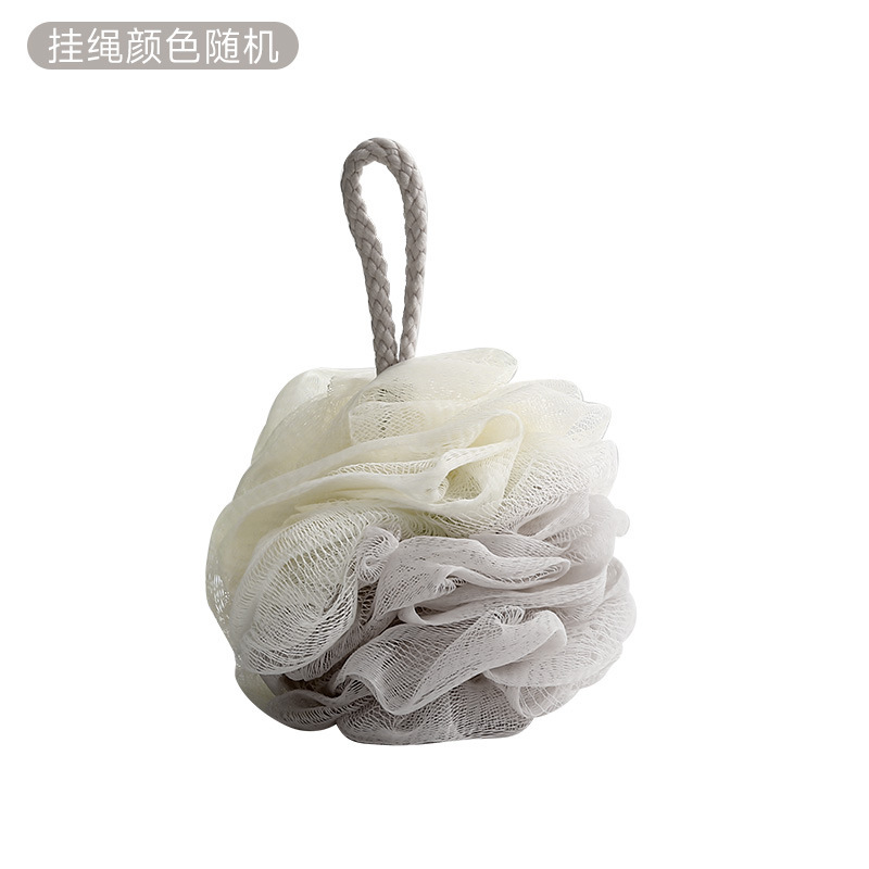 2835 大号双色沐浴球彩色成人沐浴浴球 洗澡搓澡沐浴球浴花50g|undefined
