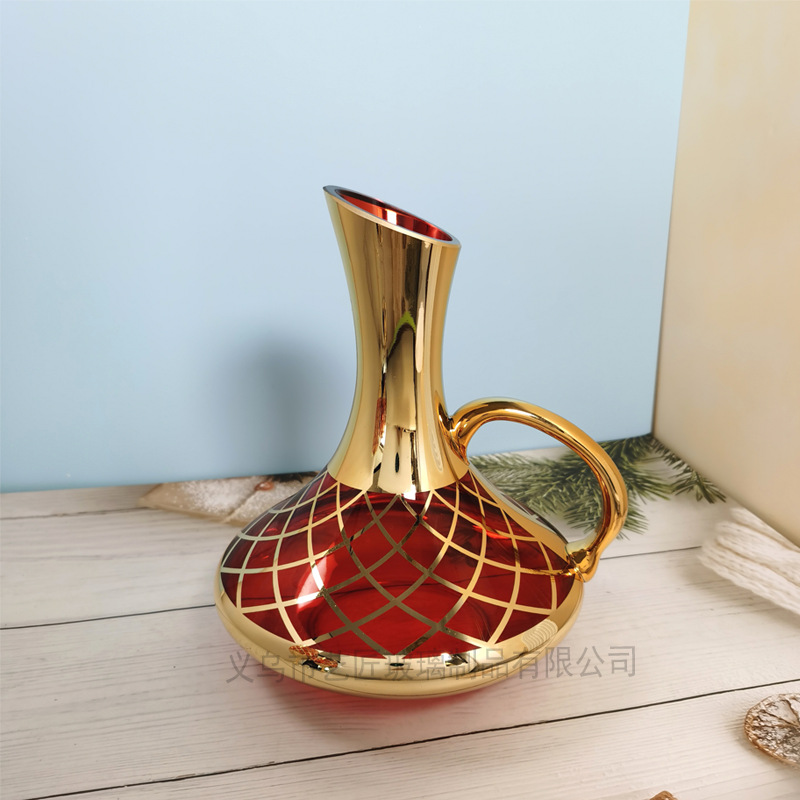 앰버 골드 + 로즈 레드(손잡이가 있는 단일 냄비)