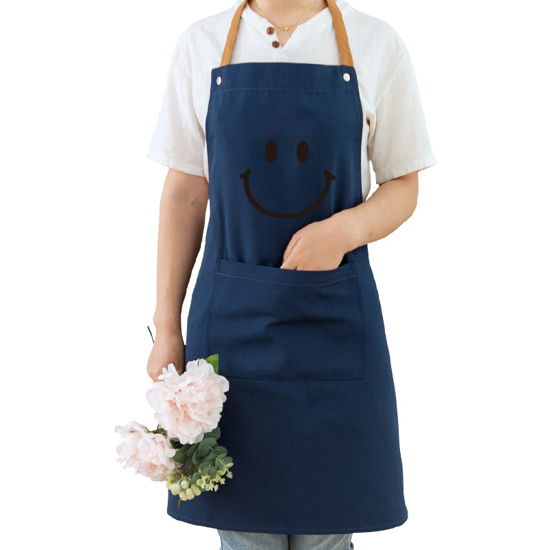 Delantal sin mangas cocina del hogar anti-incrustante y a prueba de aceite lindo estilo japonés coreano cocina Mono para adultos y mujeres ropa de trabajo de moda