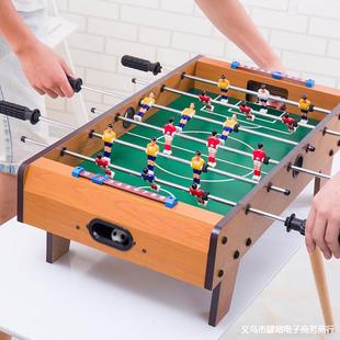 Children's Mini Wooden Indoor Table Football Family Desktop Double Football Table Football Game Toy