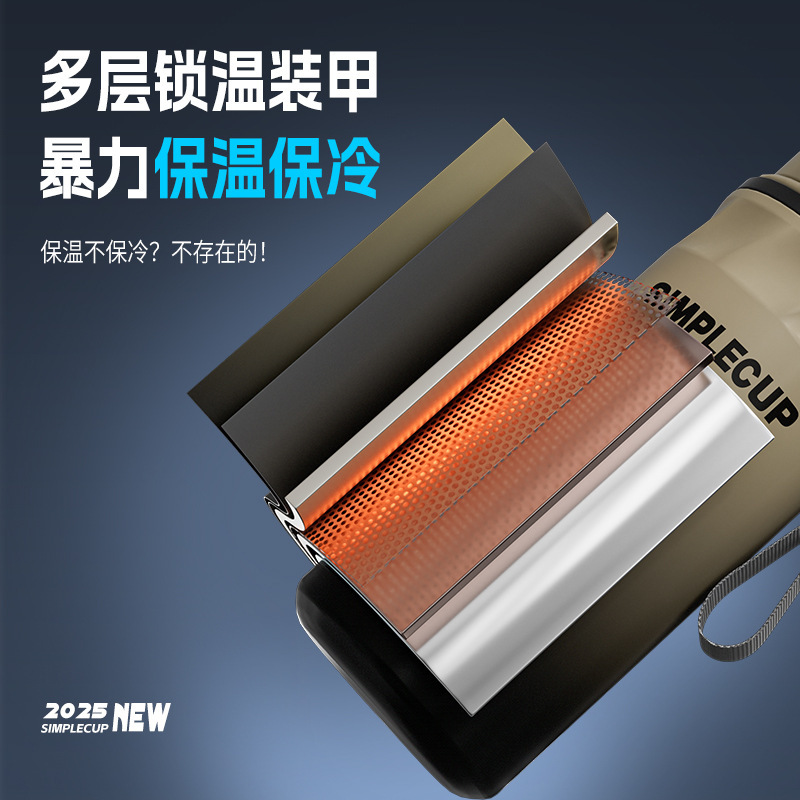 2025新款运动保温杯316不锈钢户外便携水杯高颜值大容量吸管杯|undefined