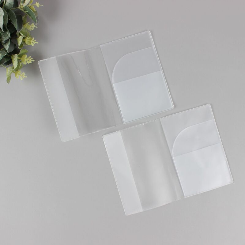 Pvc Frosted Transparent Korean Passport Passport Cover in Stock Document Cover Waterproof Frosted Travel Multi-Function Folder Manufacturer