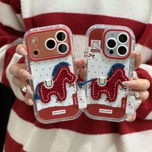 新年刺绣小马适用oppo手机VIVOS30手机壳Y200/RENO14小米保护套