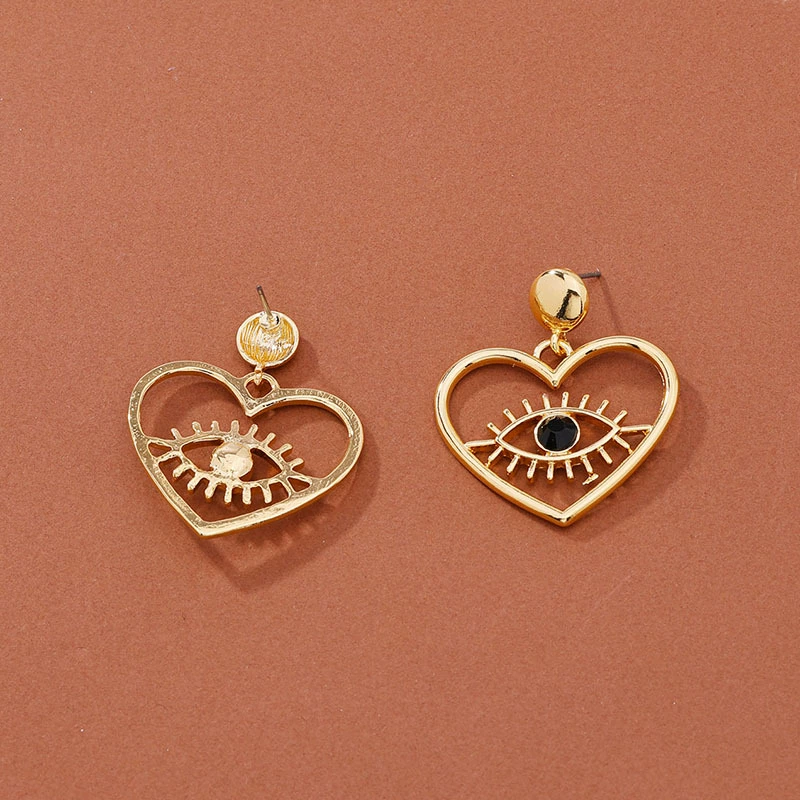 Trend black earrings, fashionable accessory, European style