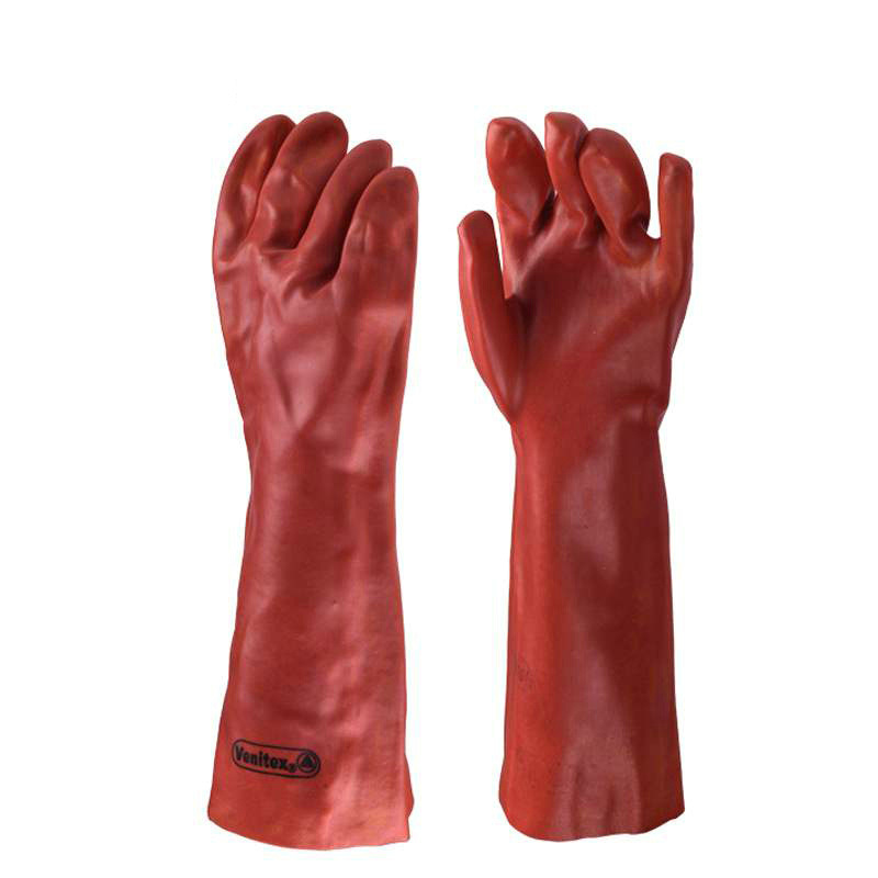 代尔塔201402加长手套防化PVC防侵蚀耐酸化工业工厂石油工作