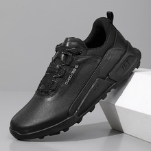 头层牛皮户外休闲鞋男软底运动鞋男士健步鞋舒适跑步鞋男系带男鞋