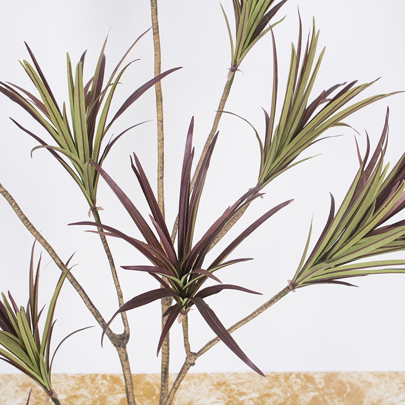 Sala de estar Planta verde Simulación de decoración Árbol de hierro de madera de mil años Simulación de estilo nórdico Planta verde Decoración suave Simulación de planta verde falsa Árbol de sangre de dragón