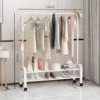 White [Thickening] Double -layer arch type 1.3 meters+coat hook