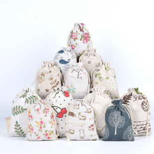 13*18 printed cotton and linen bundle pocket anti-mosquito sachet sachet empty bag fresh linen storage bag spot
