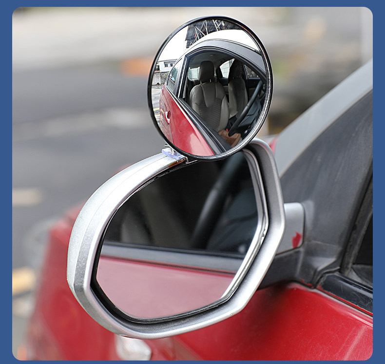 Coach car auxiliary rearview mirror, small round mirror for reversing, specifically designed for coach cars, wide-angle auxiliary mirror, blind spot mirror