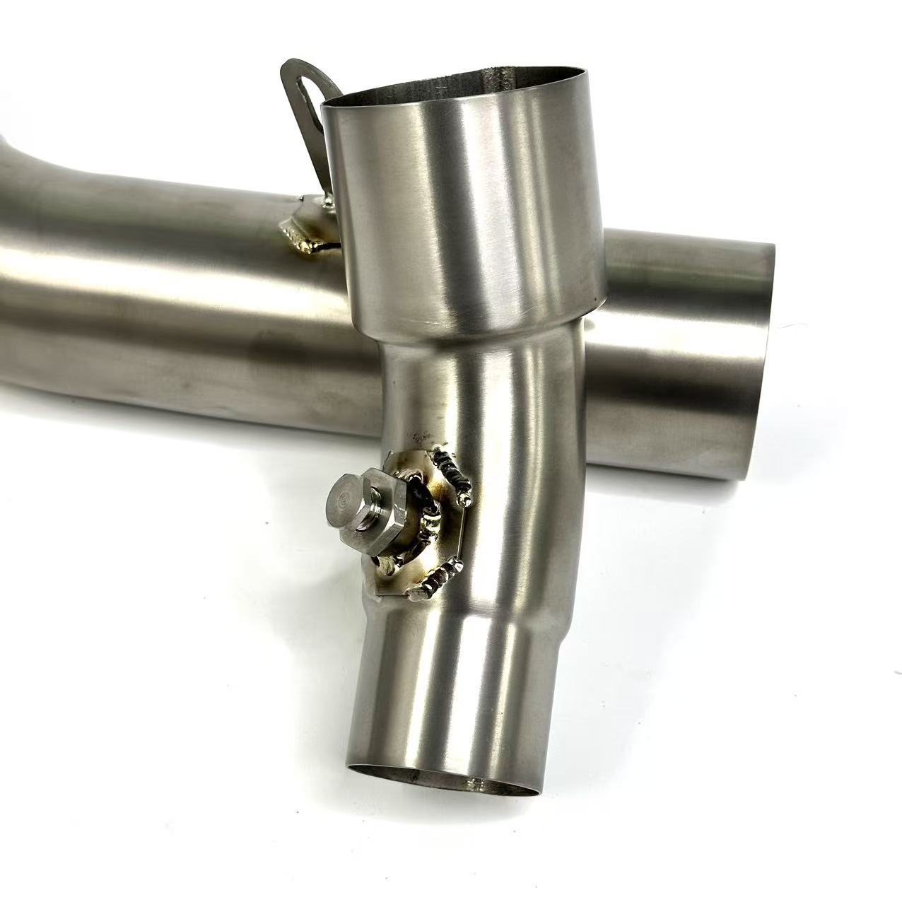 Suitable for Kawasaki ZX6R motorcycles, titanium alloy mid-to-rear exhaust, 09-26, direct fit without modification