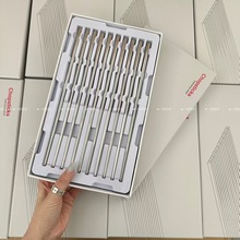 一诺厨房316L不锈钢筷子家用新款防霉滑筷子金属餐具筷子礼盒套装